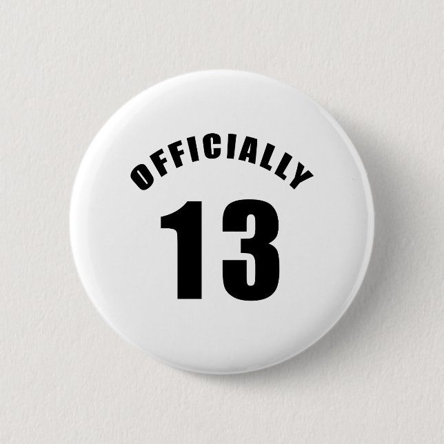 13 Officially Design 2 Inch Round Button (Front)