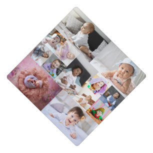 13 Photo Collage Custom Gift Graduation Cap Topper