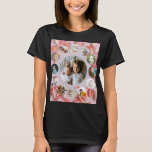 13 Photos collage Personalized Name rosy T-Shirt
