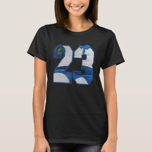 13 Retro French Blue Number 23 Bel Air French Blue T-Shirt
