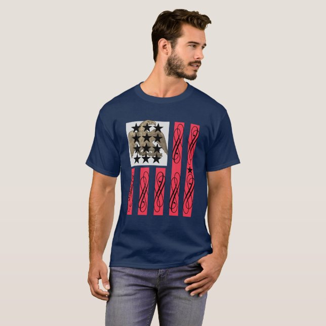 13 Star Americana Regal Eagle T-Shirt (Front Full)