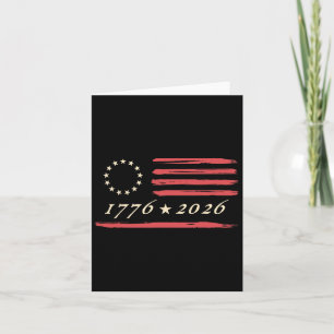13-star Betsy Ross American Us Flag 4th Of July Di Card