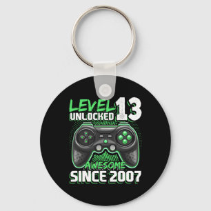 13 Unlocked Awesome 2007 Video Game 13th Birthday  Keychain