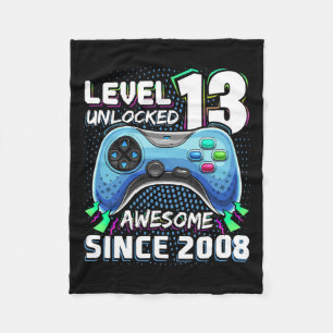 13 Unlocked Awesome 2008 Video Game 13th Birthday Fleece Blanket