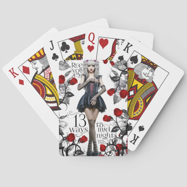 13 Ways to Midnight book two playing cards. Playing Cards (Back)