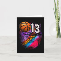 13 Year Old 13th Birthday Basketball Official Teen