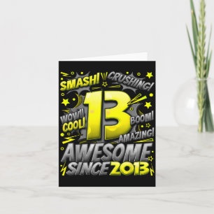 13 Year Old For Boys 13th Birthday Boy 13 Year Old Card