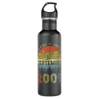 13 Year Old Gift Vintage September 2009 13th Birth 710 Ml Water Bottle