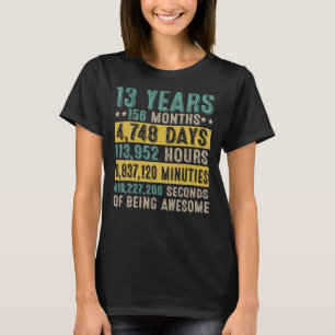 13 Year Old Gifts Vintage Awesome 13th Birthday Co T-Shirt