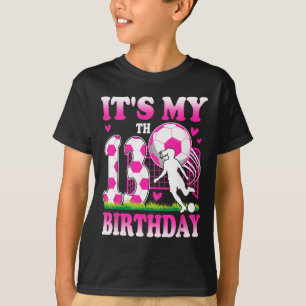 13 Year Old Girl Birthday Soccer Themed Party 13th T-Shirt