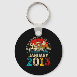 13 Year Old Legend Since January 2013 13th Birthda Keychain