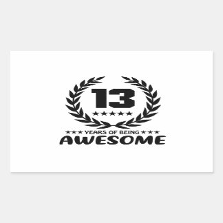 13 Years of being Awesome Sticker