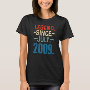 13 Years Old Legend Since July 2009 13th Birthday T-Shirt