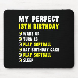 13 Years Old My Perfect 13th Birthday Softll 13th Mouse Pad