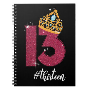 13 Years Old Official Teenager 13th Birthday Gift Notebook