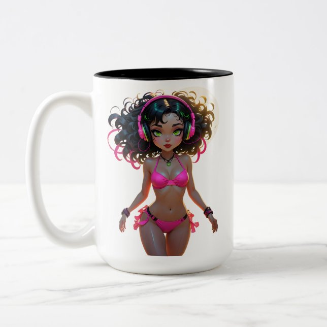 13A Dollz by: Svace - Series 01 Two-Tone Coffee Mug (Left)