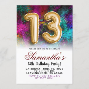 13e anniversaire Invitation de Gradient