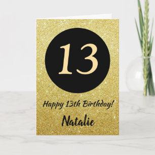 13e Joyeux Anniversaire Carte de Parties scintilla