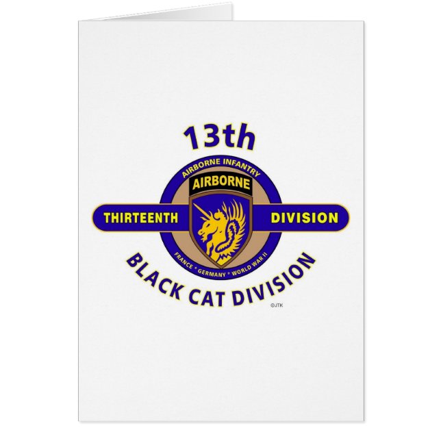 13TH AIRBORNE DIVISION "AIRBORNE CAT" DIVISION (Front)