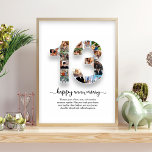 13th Anniversary Personalized Poster<br><div class="desc">Celebrate 13 years of love with this custom photo collage poster. A beautiful and heartfelt anniversary gift featuring your favourite memories,  perfect for couples,  spouses,  or loved ones.</div>