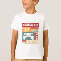 13th Birthday Boy Time to Level Up Video Games