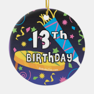 13th Birthday Ceramic Ornament