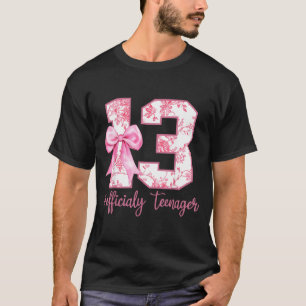 13th Birthday Coquette Bow Official Teenager 13 T-Shirt