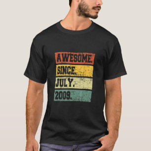 13th Birthday Decor 13 Years Old Awesome Since Jul T-Shirt