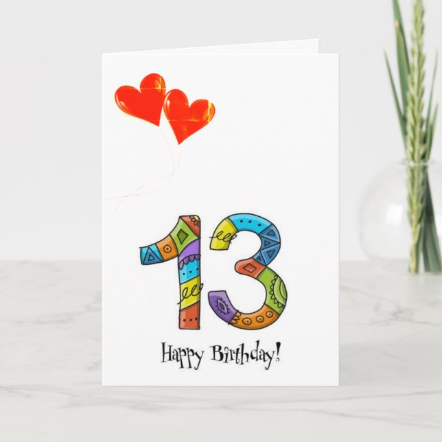 **13th** BIRTHDAY FOR SPECIAL *NEW TEENAGER* Card (Front)