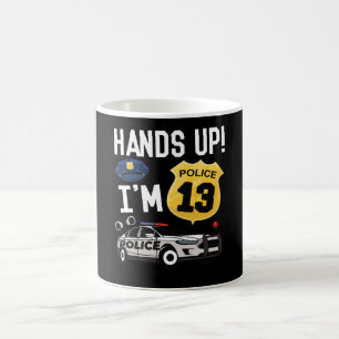 13th Birthday Gift Police Officer 13 Year Old Boy Coffee Mug
