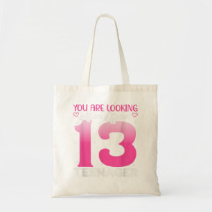 13th Birthday Girls 13 Years Official Teenager Bir Tote Bag