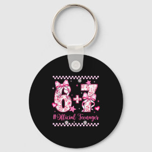 13th birthday girls 13 years teenager six seven keychain