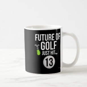 13th Birthday Golf T Shirt 13 Year Old Birthday Gi Coffee Mug
