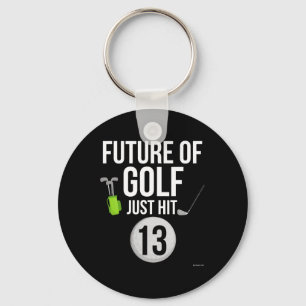 13th Birthday Golf T Shirt 13 Year Old Birthday Gi Keychain