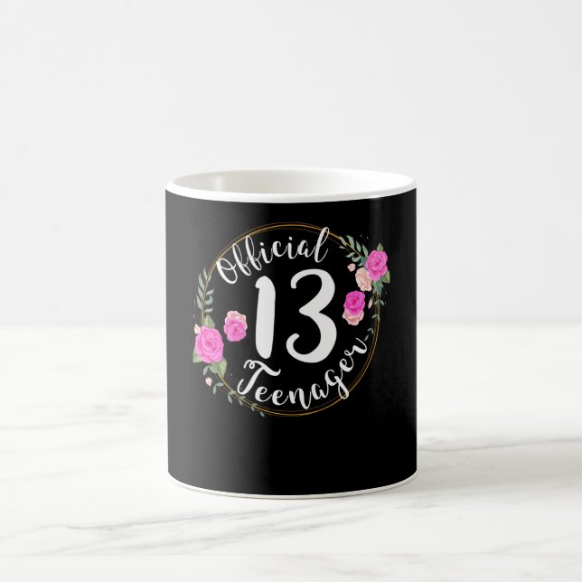 13th birthday official teenager 13 years old coffee mug (Center)