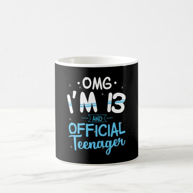 13th Birthday Official Teenager Gift Coffee Mug (Center)