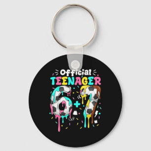 13th Birthday Official Teenager Six Seven 6+7 Boys Keychain