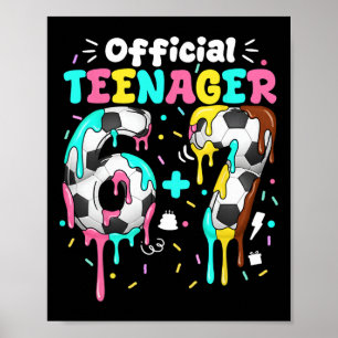 13th Birthday Official Teenager Six Seven 6+7 Boys Poster