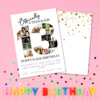 13th birthday officially a teenager photo collage