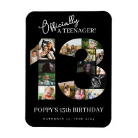 13th birthday officially a teenager photo collage