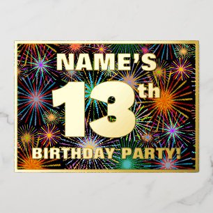 13th Birthday Party — Fun, Colorful Fireworks Look