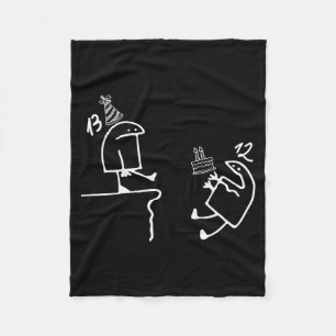 13th Birthday Party Funny Teenager 13 Year Old Boy Fleece Blanket