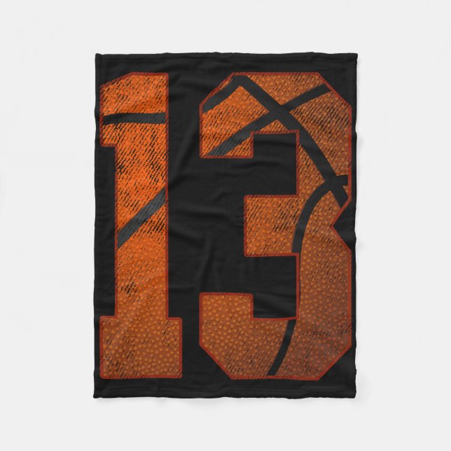 13th Birthday Party Thirteen 13 Year Old Bysketbyl Fleece Blanket (Front)