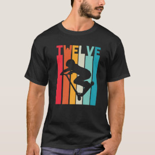 13Th Birthday Retro Scooter Driver Lover Boys Kids T-Shirt