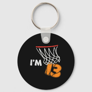 13th Birthday Sketll Im 13 Thirteen Year Old Bday  Keychain