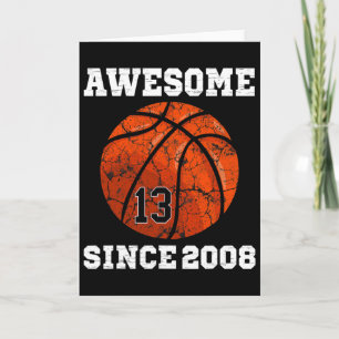 13th Birthday Sketll Lover Gift 13 Years Old Vinta Card