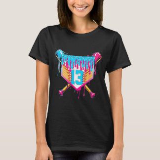 13th Birthday Softll Ice Cream Drip 13 Years Boy G T-Shirt