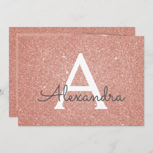 13th Birthday Sparkle Rose Gold Blush Pink Photo Invitation