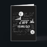 13th Birthday Square Root Math 13 Years Old Bday Card<br><div class="desc">Birthday Design For anyone who's horoscope say difficult & Stubborn But totally worth.Wear it with pride at work,  school gym perfect to pair with shorts,  leggings or jeans for a casual yet trendy Look</div>