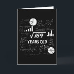 13th Birthday Square Root Math 13 Years Old Bday Card<br><div class="desc">Birthday Design For anyone who's horoscope say difficult & Stubborn But totally worth.Wear it with pride at work,  school gym perfect to pair with shorts,  leggings or jeans for a casual yet trendy Look</div>